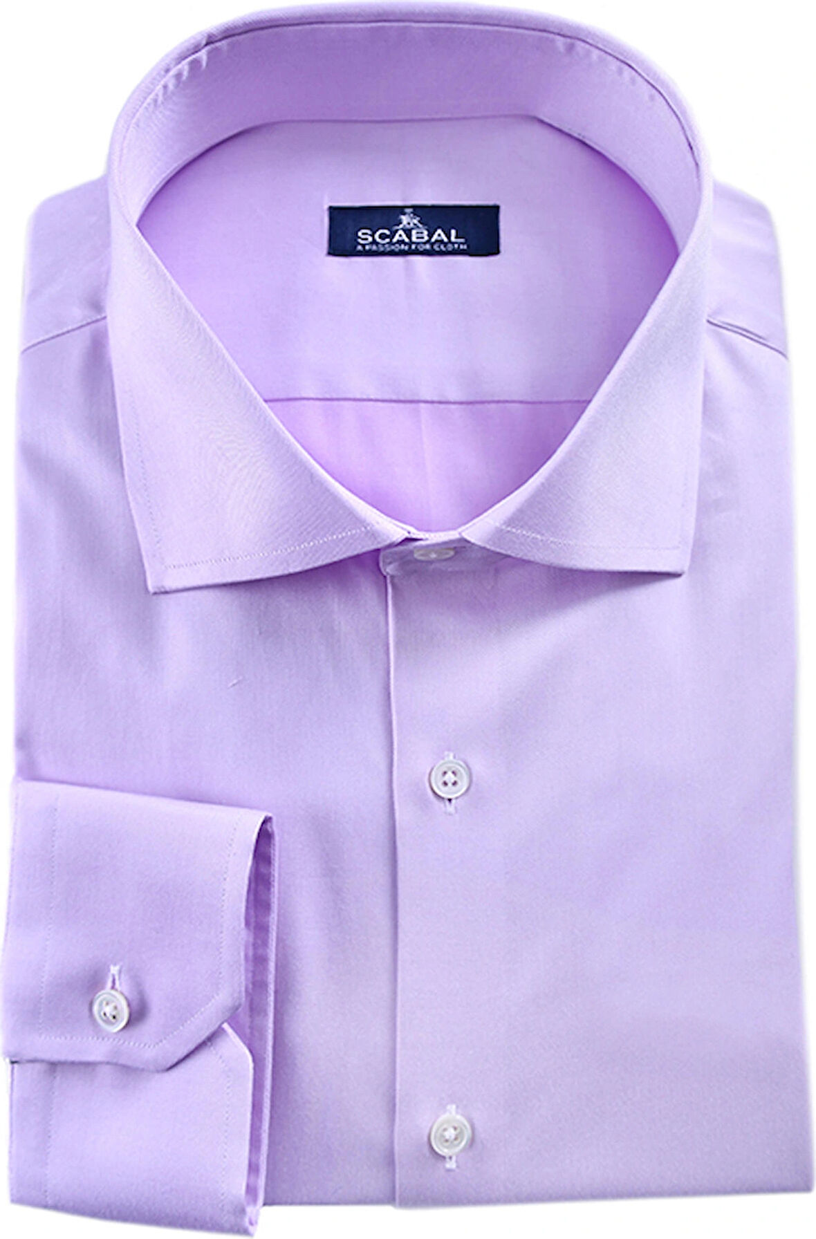 ERKEK LİLA GABARDİN DOKU %100 MISIR PAMUĞU GÖMLEK