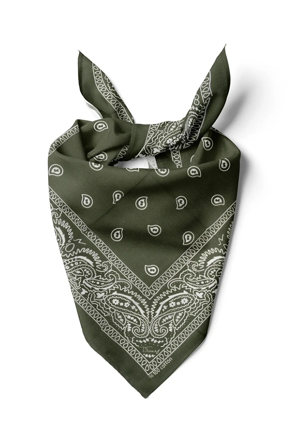 HAKİ ETNİK DESEN BANDANA