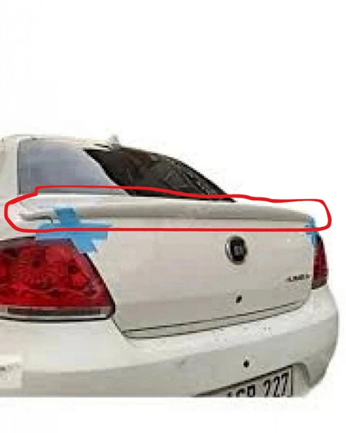 FIAT LİNEA KULAKLI SPOİLER (( 612 MİSTİK GRİ BOYALI ))