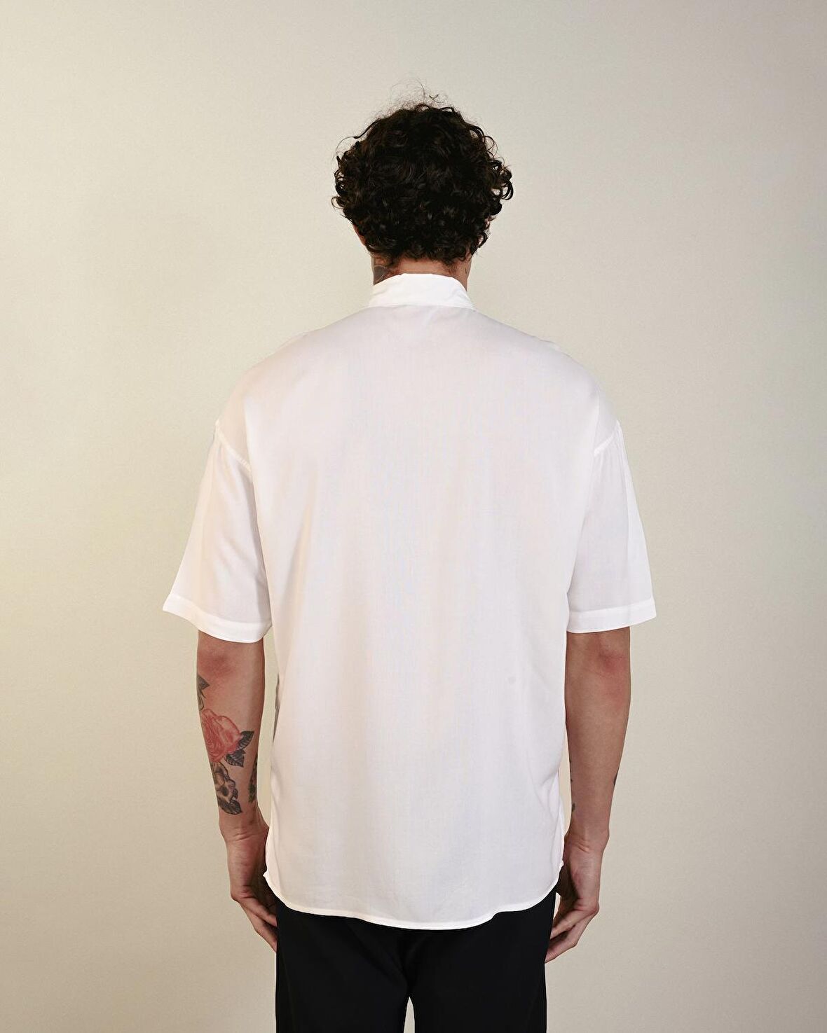 Ön Fermuar Detay Oversize Erkek Gömlek