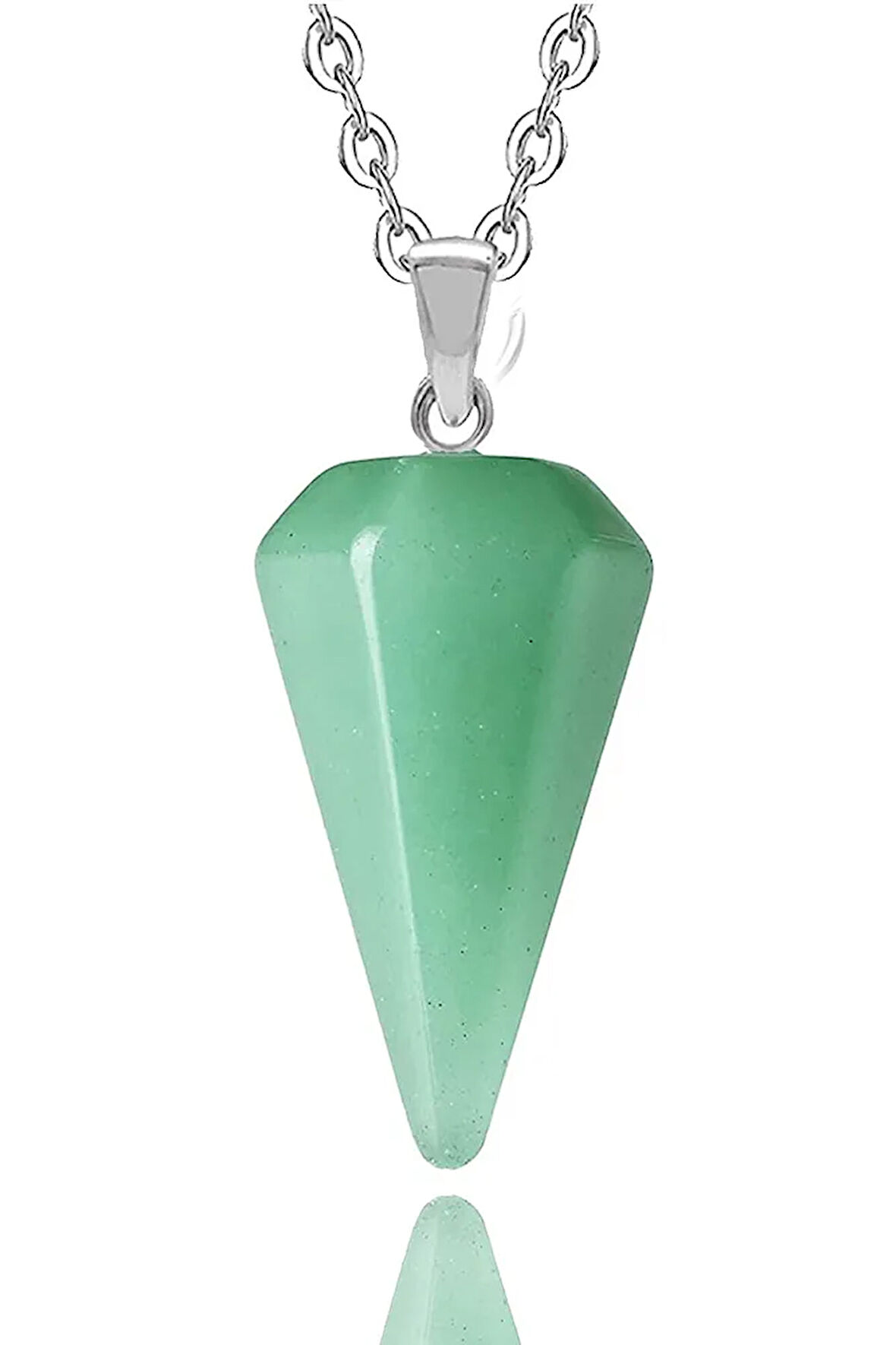 Sertifikalı Doğal Aventurin Doğal Taş Pandül Kolye