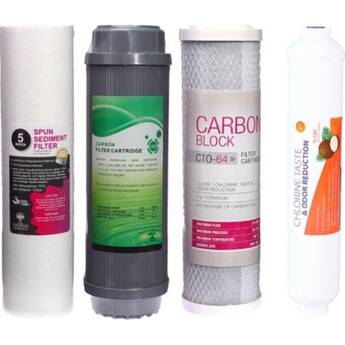 Aqualine Açık Kasa Filtre Takımı 4 Lü