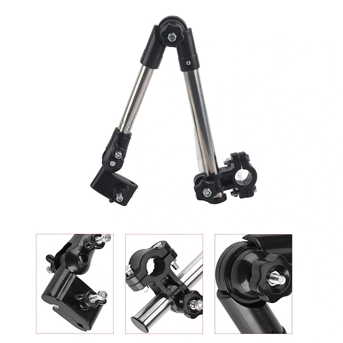 Microcase Bisiklet Bebek Arabası için Katlanabilir Ayarlanabilir Şemsiye Tutucu - AL4815 MDL-D6