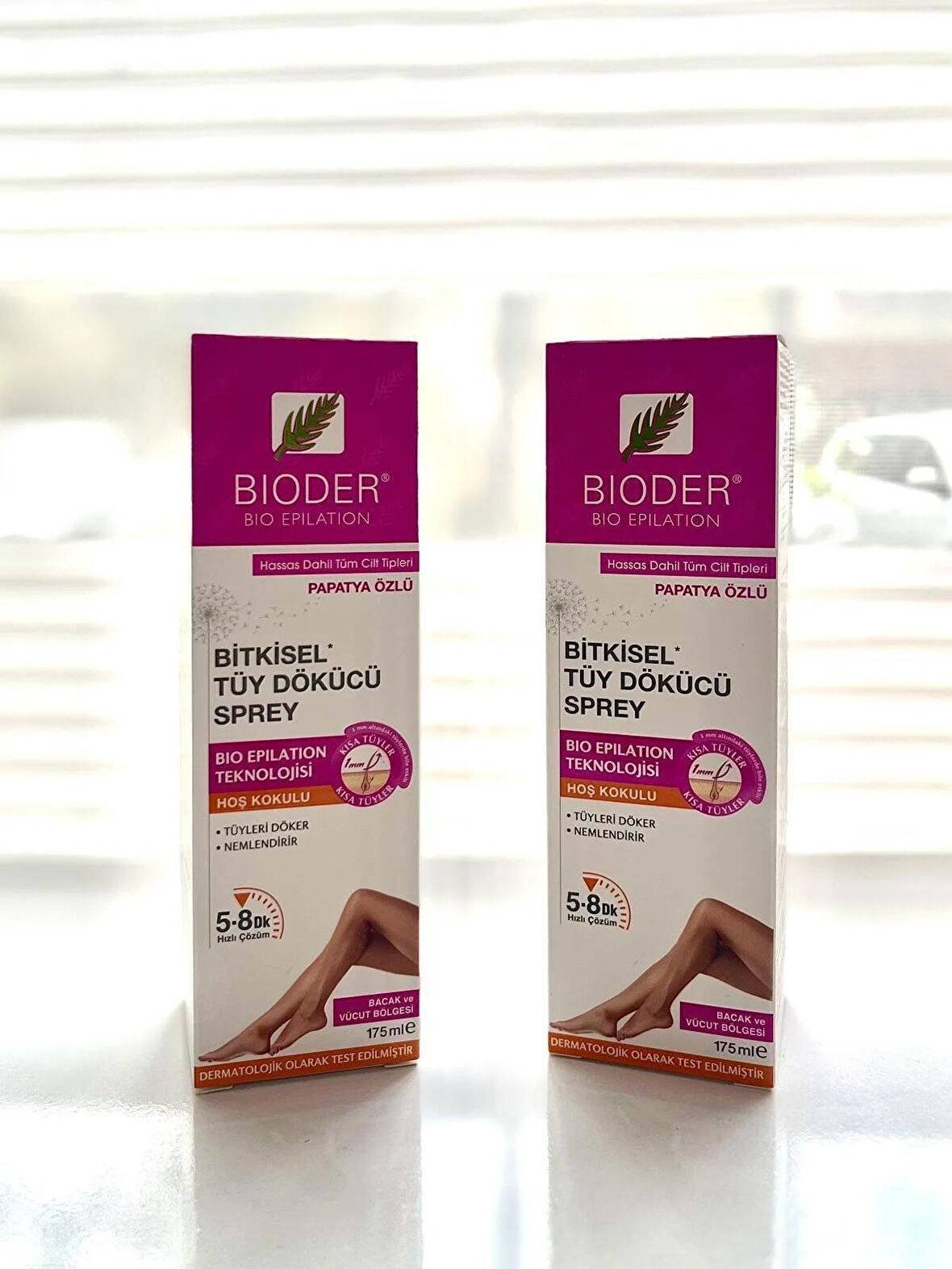 Bioder Bitkisel Tüy Dökücü Sprey 175 ml 2'Lİ SET