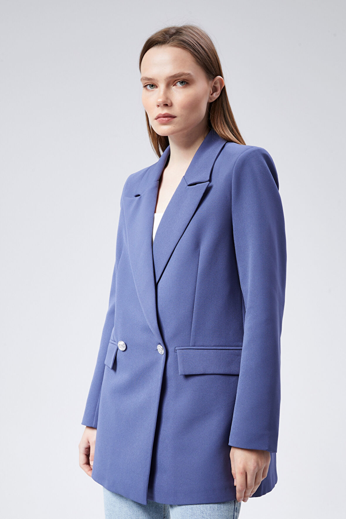 Oversize Dokuma Blazer Ceket