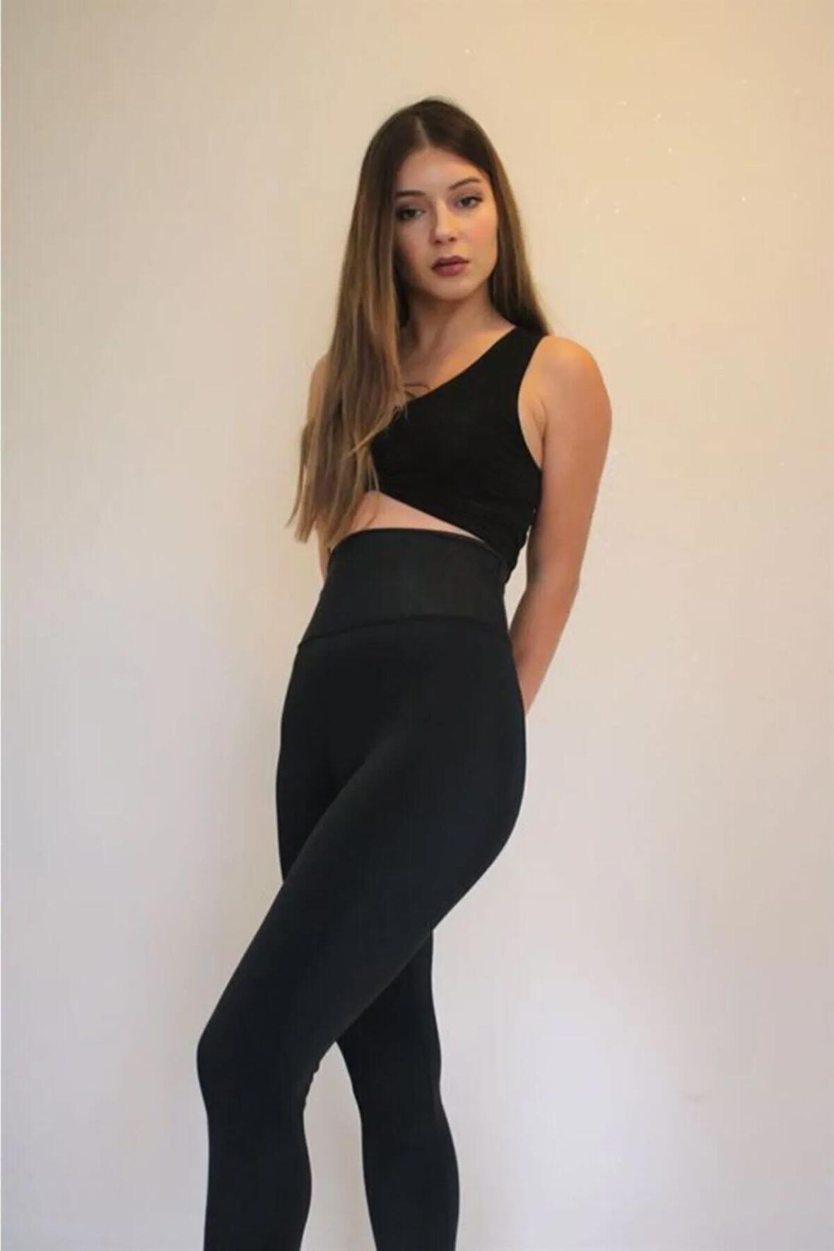 Korseli Şekillendirici Ekstra Yüksek Bel Siyah Tayt