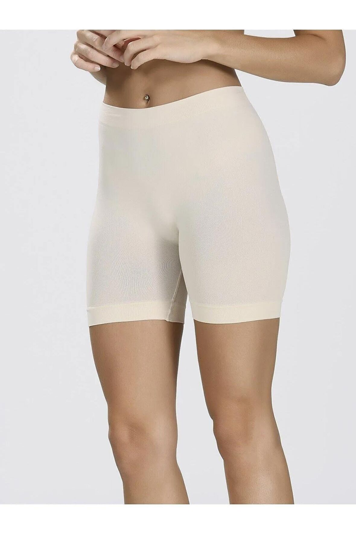 Kadın Ten Seamless Dikişsiz Şort Boxer 2007 3'lü