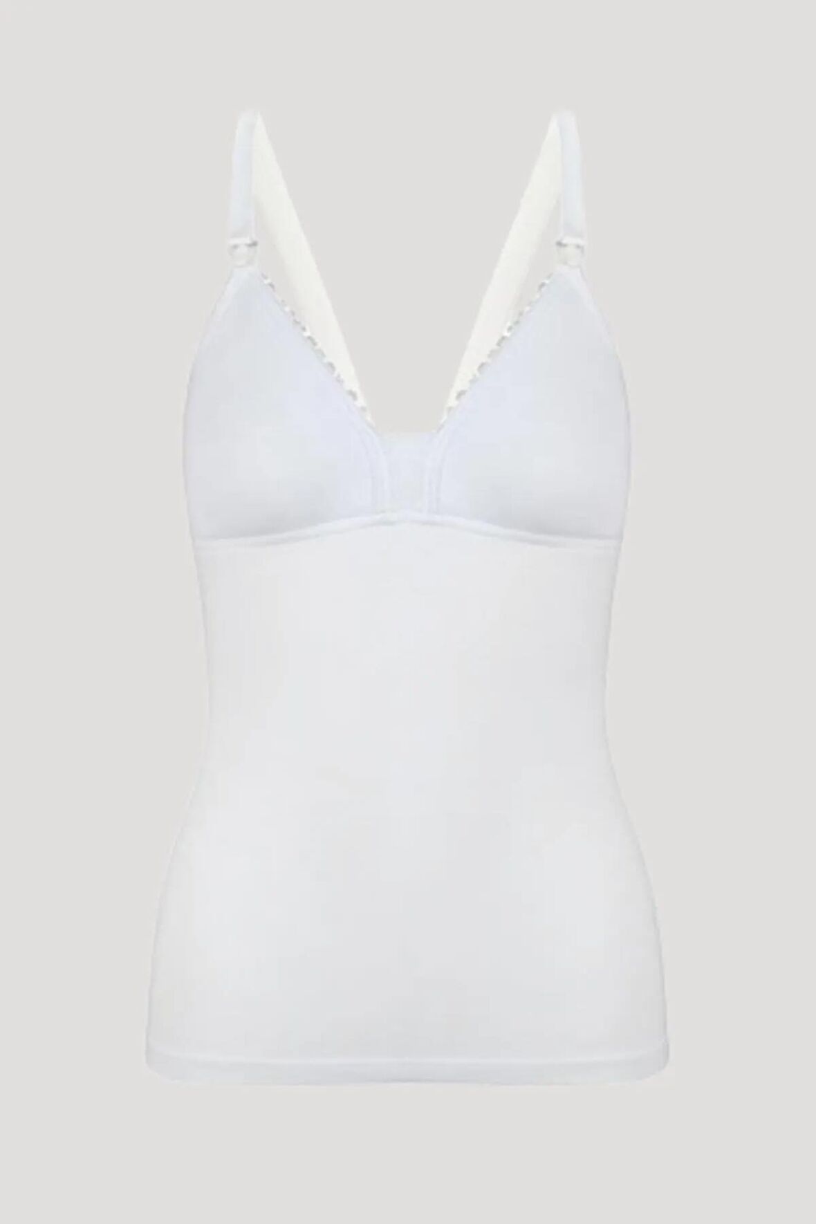 Kadın Beyaz Saf Pamuk Emzirme Atleti3050