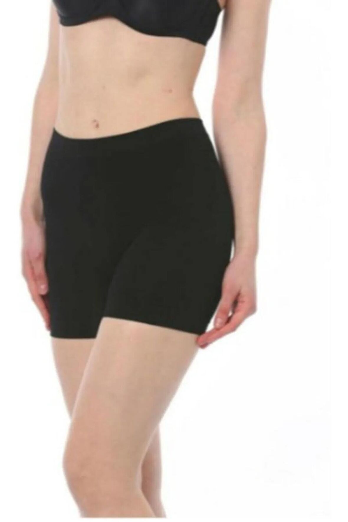 Kadın 2029 Siyah Dikişsiz Şort Tayt