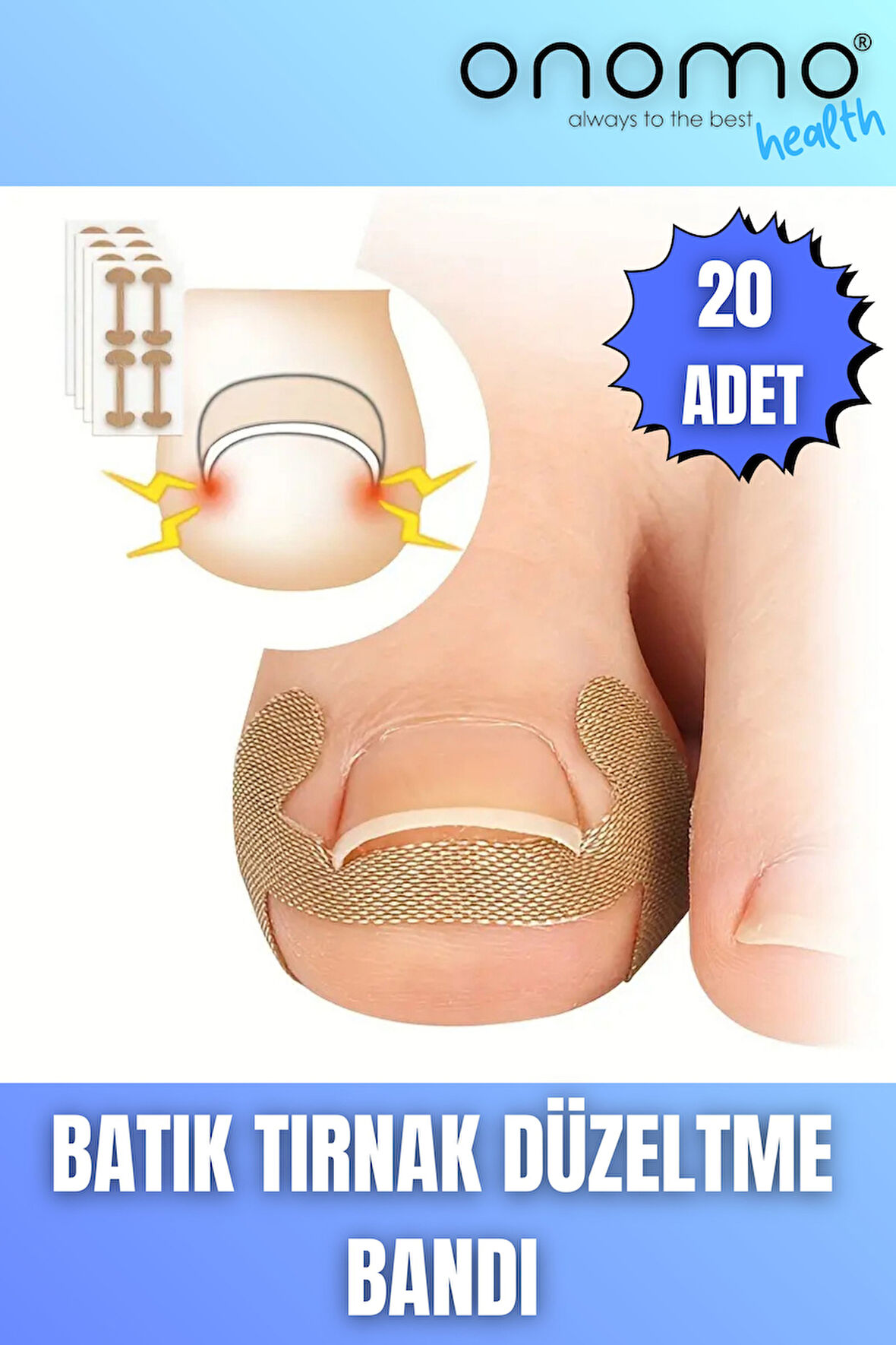 Health Batık Tırnak Düzeltme Bandı 20 Adet