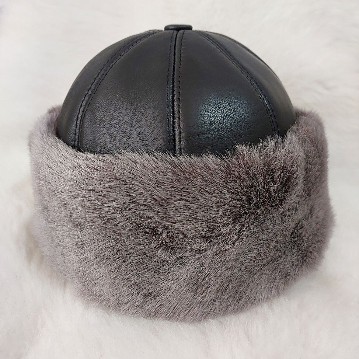 Taş Kahve Klasik Deri Börk