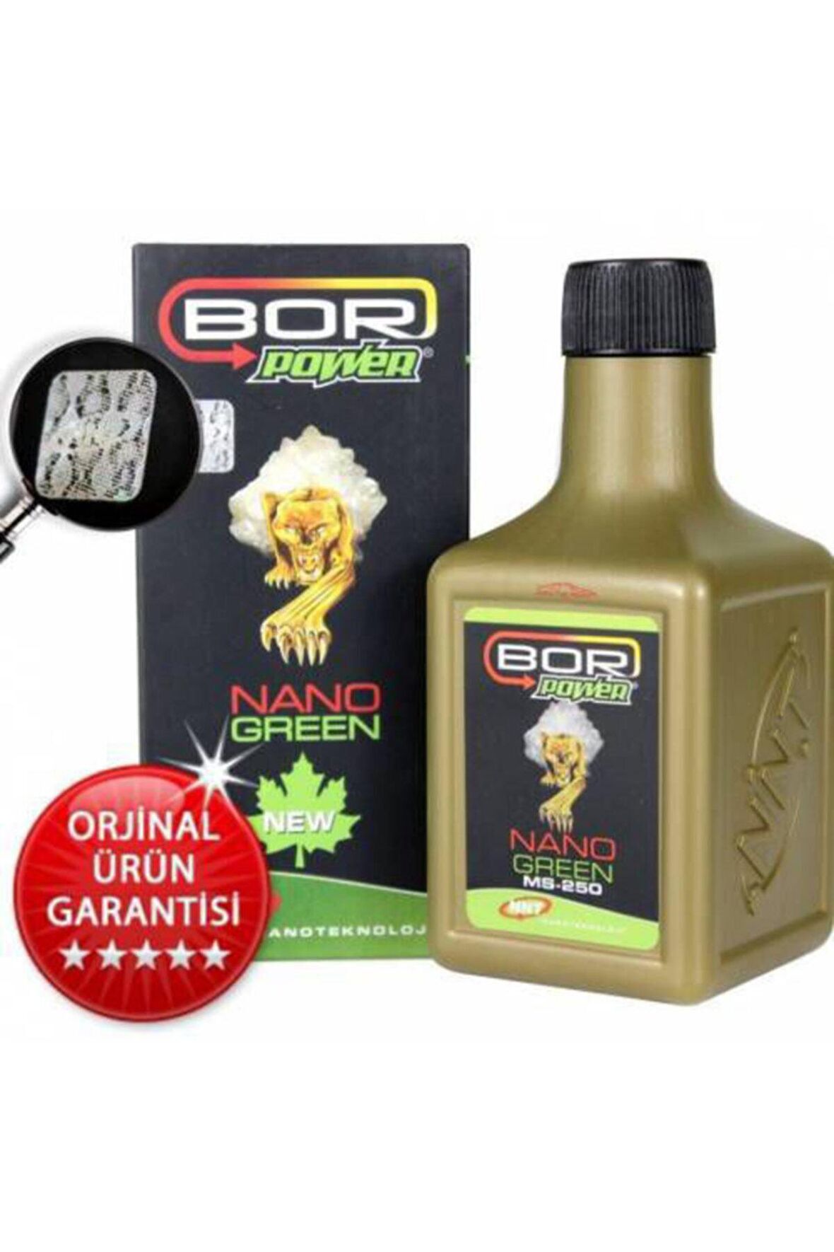 Bor Power Nano Green New Benzin Dizel LPG Uyumlu Motor Yağı Katkısı 250 ml