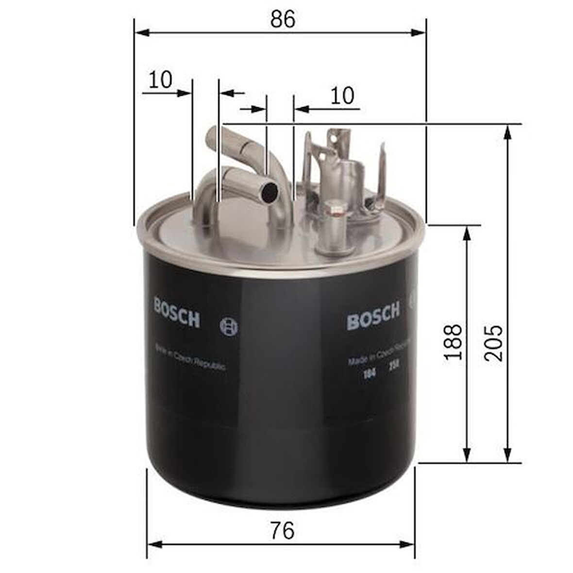Bosch 0450906459 Yakıt Filtresi Mazot Audi A6 2.7 3.0 TDI Bmk Bng Asb Bsg Bpp 04-10 4F0127435A