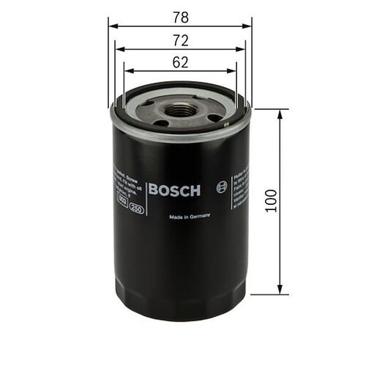 Bosch 0451103111 Yağ Filtresi Doblo Brava Bravo Fiorino Tempra Tipo Uno SlAlbea Palio Punto Marea Panda Stilo 5984044