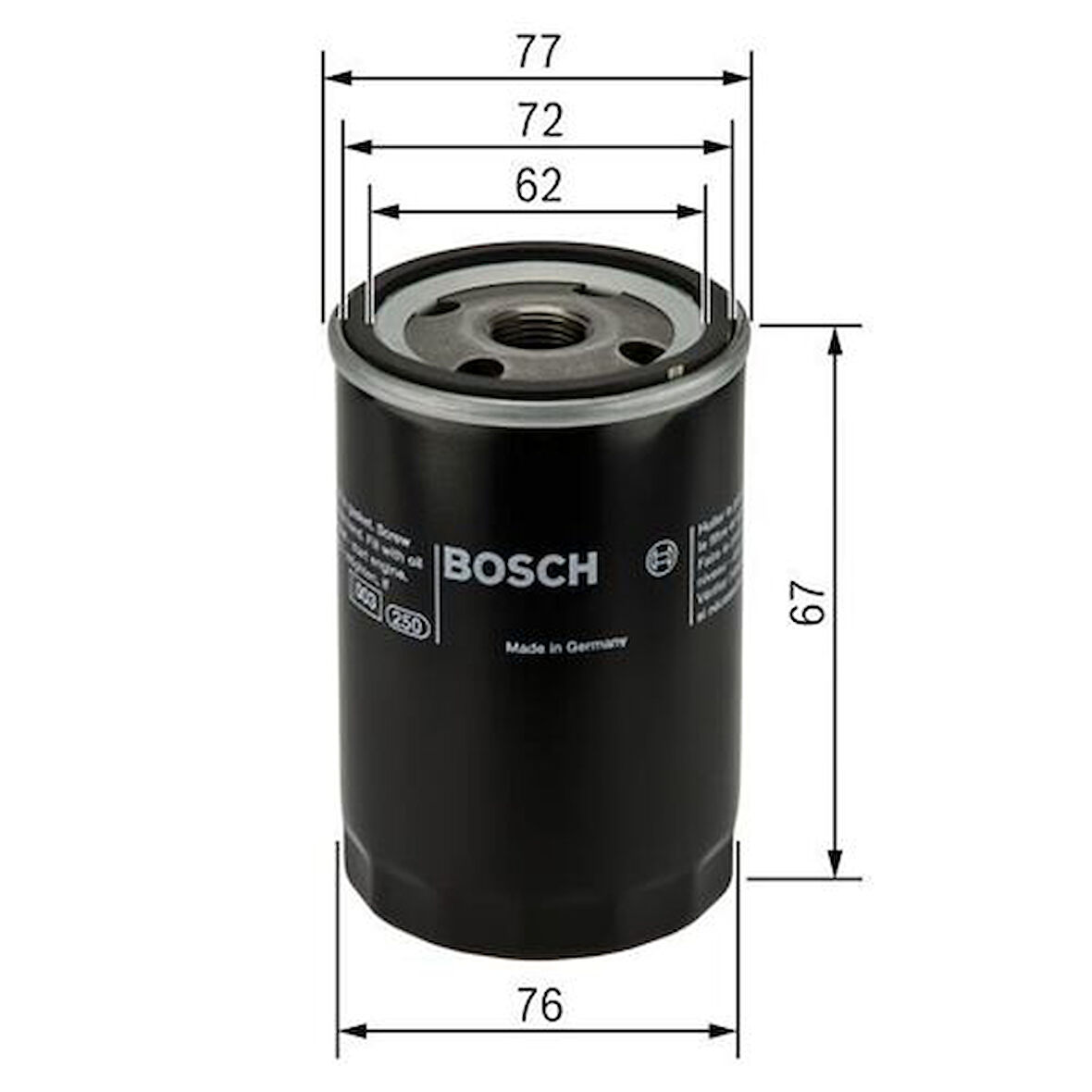Bosch 0451103300 Yağ Filtresi Doblo Marea Punto Stilo Brava Bravo Palio 1.2 1.4 1.6 1.8 2.1 71736159