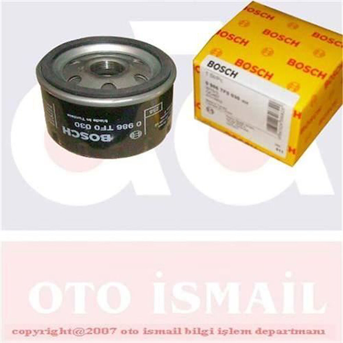 Bosch 451103336 Yağ Filtresi Qashqaı D 07>13 Mıcra K12 D 03>10 Note D 06>12 Grand Vıtara 05>15 R9 R11 R19 R21 Megane I II III Clıo I II III Kangoo Laguna I II III Logan Sandero Duster Fluence Scenıc