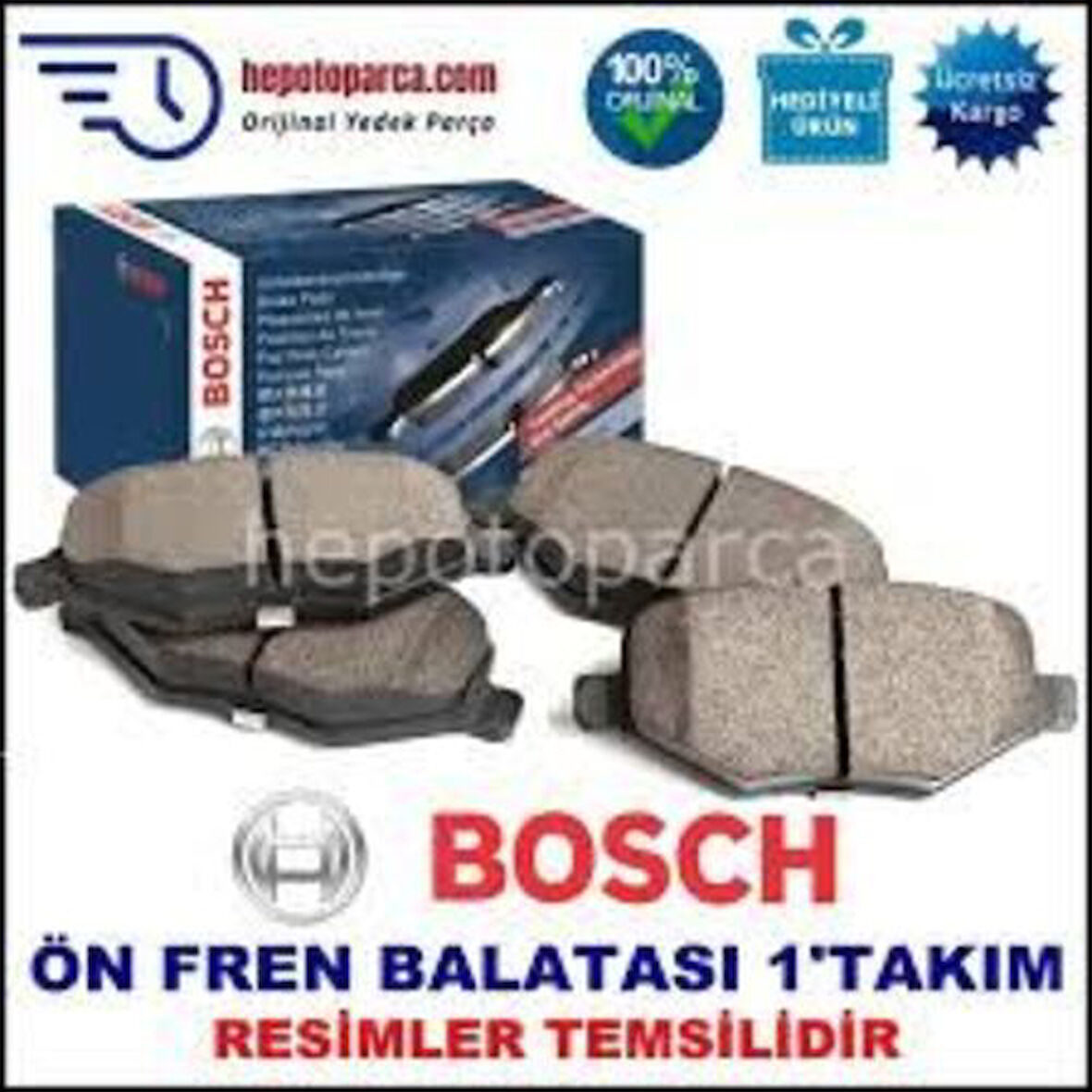 Bosch 0986424640 Ön Balata Land Cruiser 100 4.7 V8 98-02 4.2 TD 90-98 0986Tb2348 446560220