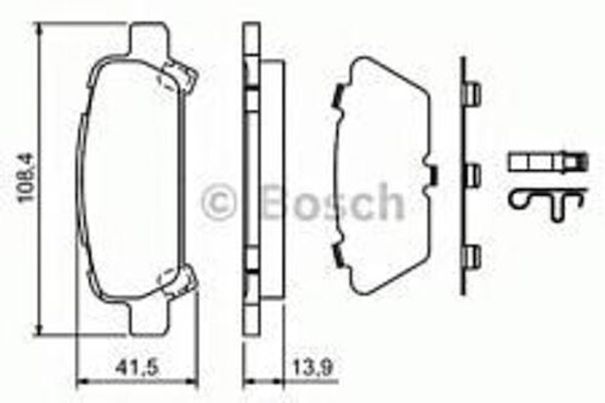 Bosch 0986424650 Arka Balata Subaru Forester 2.0 02 05 Impreza 2.0 1.5 02-06 Legacy 98-03 0986Tb2360 26696FC020