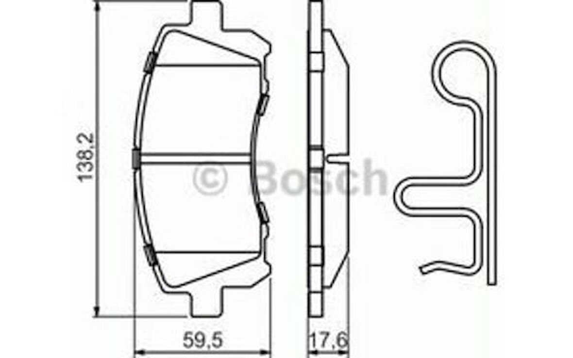 Bosch 0986424700 Ön Balata Subaru Forester 2.0-2.0T 97-02-Legacy II 2.5I 4WD 96-99 0986Tb2327 26296AE210