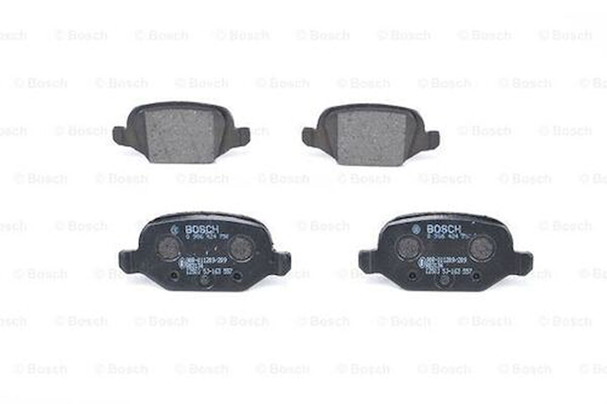Bosch 0986424756 Disk Balata Arka WVA 23661-95.8X43.9X13.7mm 71752988