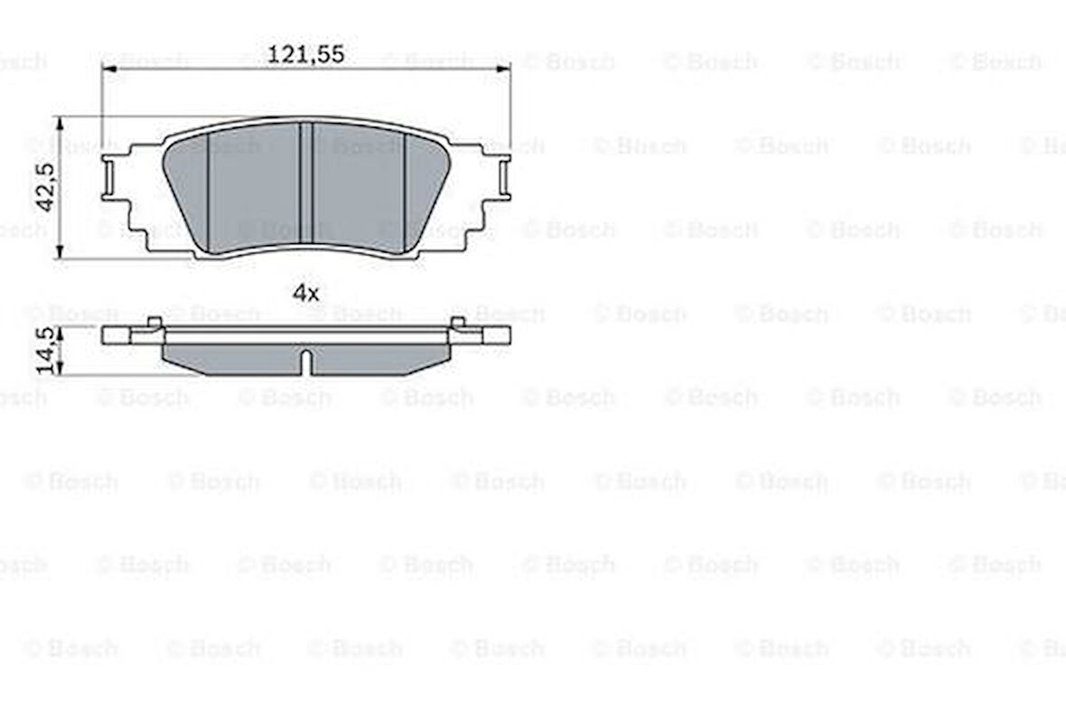 Bosch 0986424840 Arka Fren Balatası Toyota C-HR 1.2 2016- 446610010