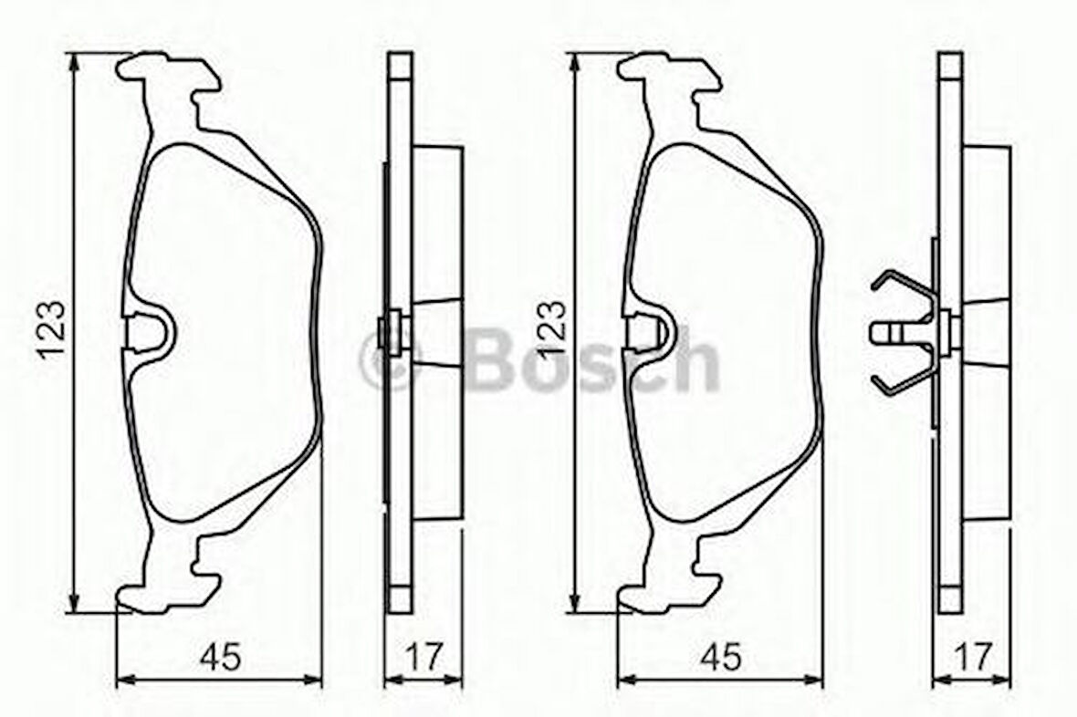 Bosch 0986460964 Fren Balatası Arka BMW E46 E85 34216761238