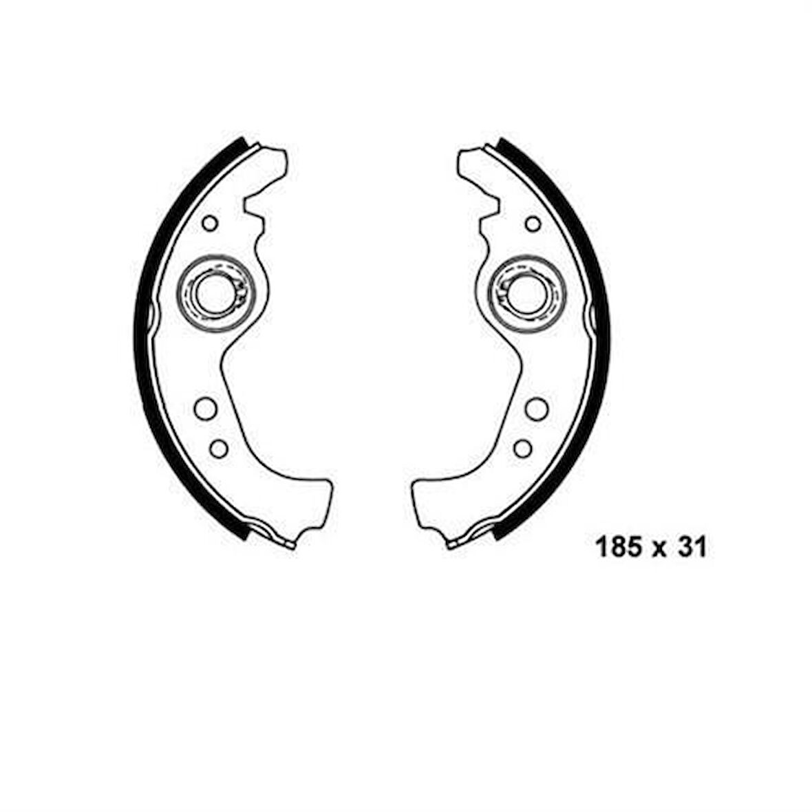 Bosch 0986487030 Arka Fren Balatası Pabuç Uno 59 1300150