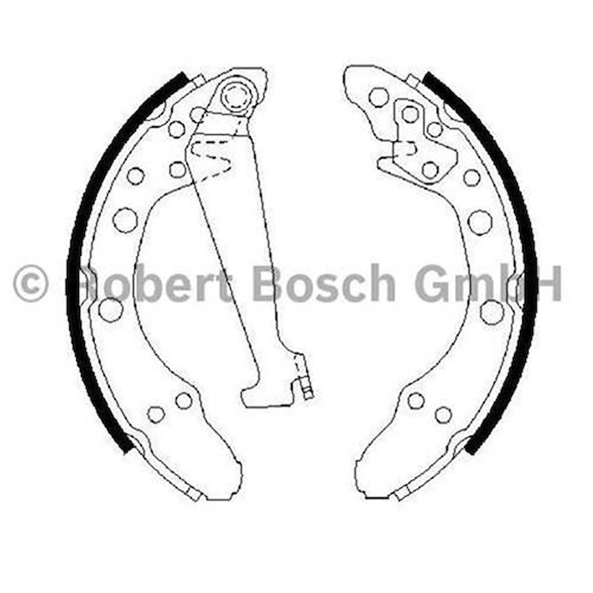 Bosch 0986487270 Arka Fren Balatası Pabuç Cordoba Ibiza Toledo Golf III Polo Classic Favorit Felicia Fabia 1H0698520X