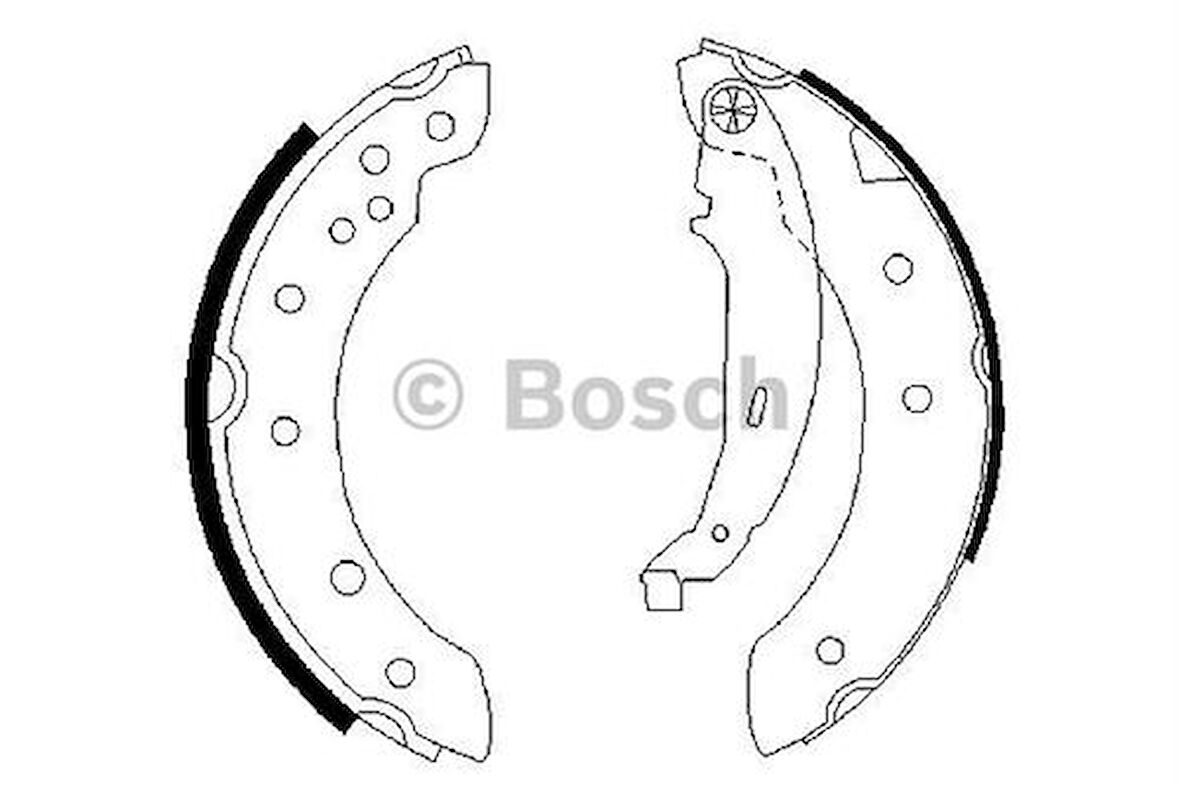 Bosch 0986487585 Arka Fren Balatası Clıarka Fren Balatası Pabuç Clio II Laguna I Logan Symbol I II Twingo I Saxo Xsara P106 206 P305 7701206962