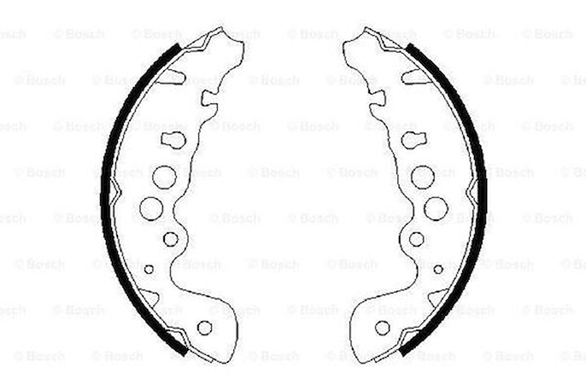Bosch 0986487616 Pabuçlu Fren Balatası 220X42mm 5320065D01