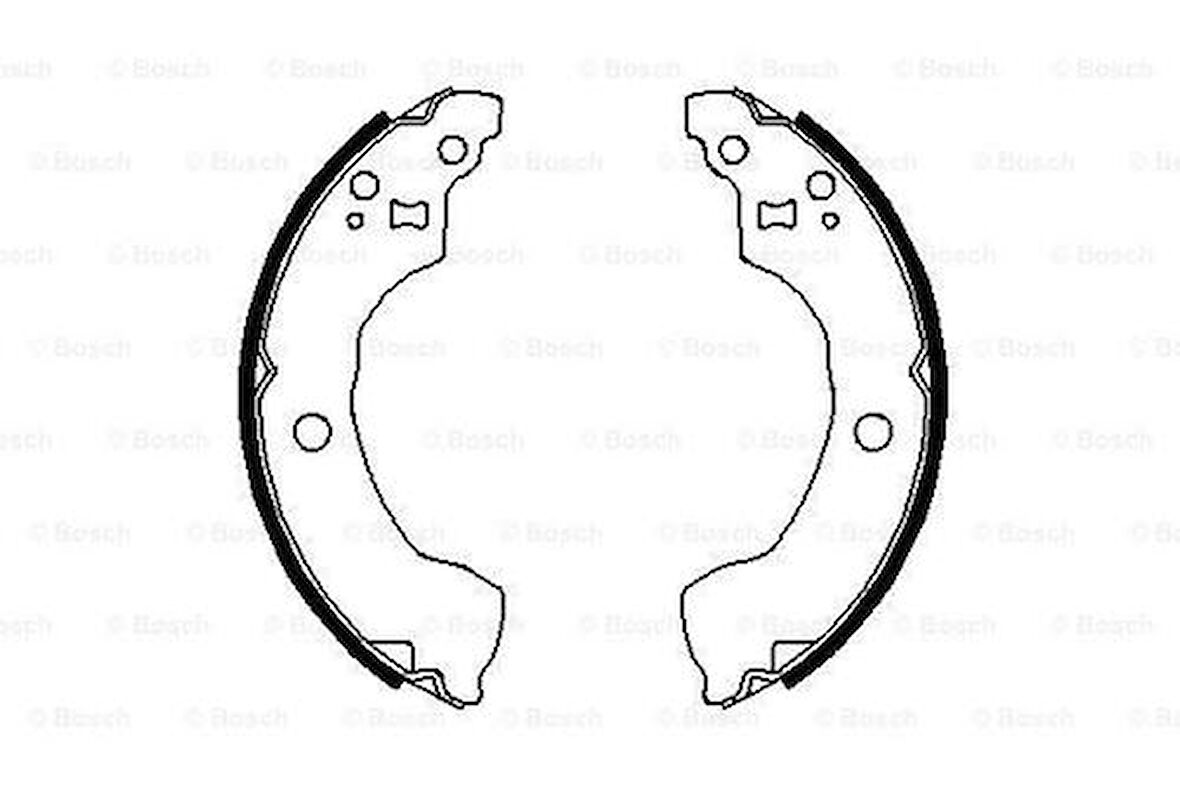 Bosch 0986487691 Pabuçlu Fren Balatası 203.2X36.5mm 440608M126
