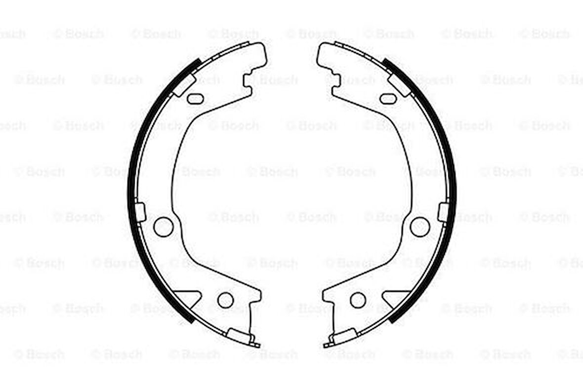 Bosch 0986487770 Pabuçlu Fren Balatası 167X27mm 583502EA10