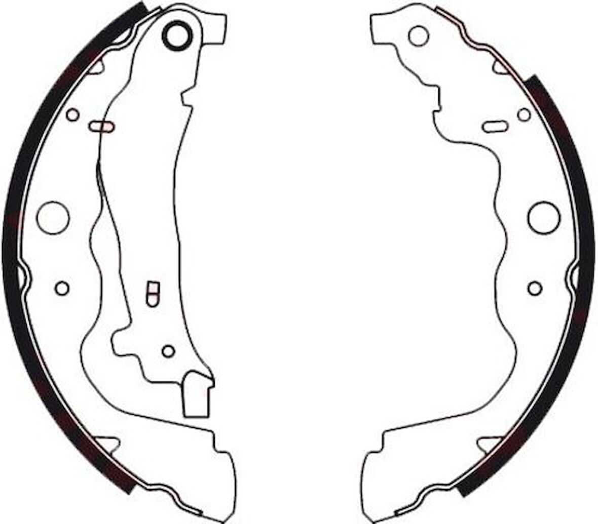Bosch 0986487899 Arka Fren Balatası Pabuç Kangoo III Captur Clio IV Duster Dokker Lodgy Sandero II Logan MCV Micra Note 7701210109