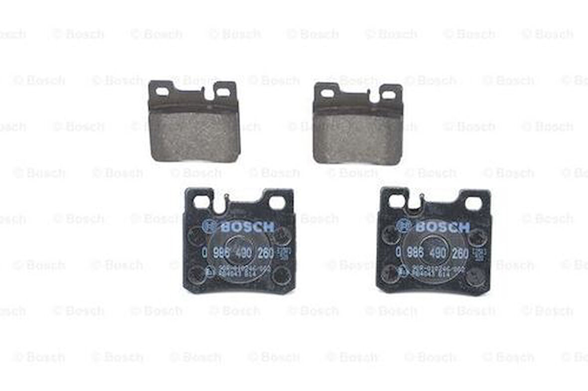 Bosch 0986490260 Fren Balatası Arka 190 W201 89-93 W202 95-00 W210 96-02 W124 88-93 R170 96-01 14210412
