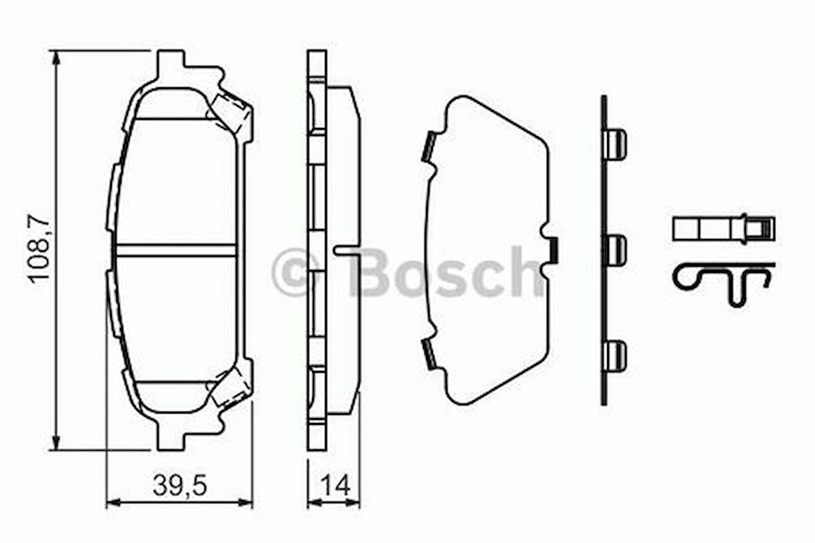 Bosch 0986494232 Arka Balata Subaru Forester 2.0 S 02 2.5 XT 03 05 Impreza 1.6 2.0 I AWD 00 05 0986Tb2967 26696FE050