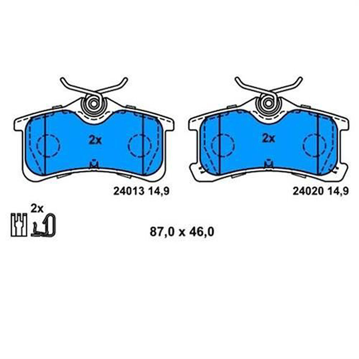 Bosch 0986494274 Arka Fren Balatası Avensis VVT I D 4D 00-01 446620130