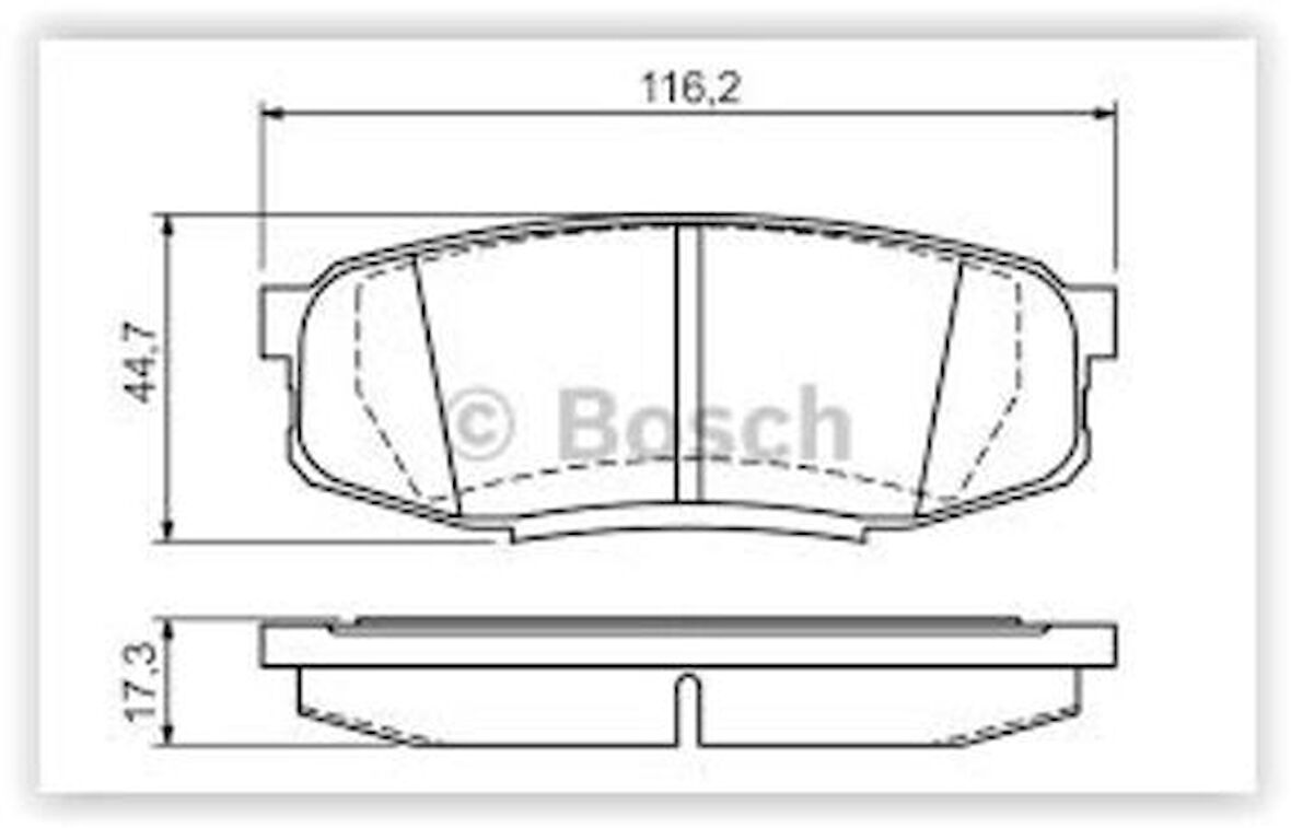 Bosch 0986494380 Arka Balata Toyota Land Cruiser 07 044660C010