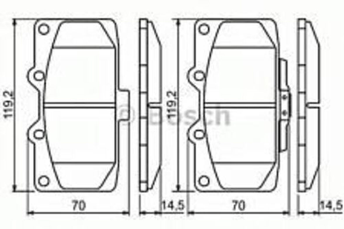 Bosch 0986494398 Ön Balata Impreza 2.0 Wrturbo 12.02 2.0 Wrturbo Kombi 2.0 Turbo 12 00 0986Tb2294 26296FA100