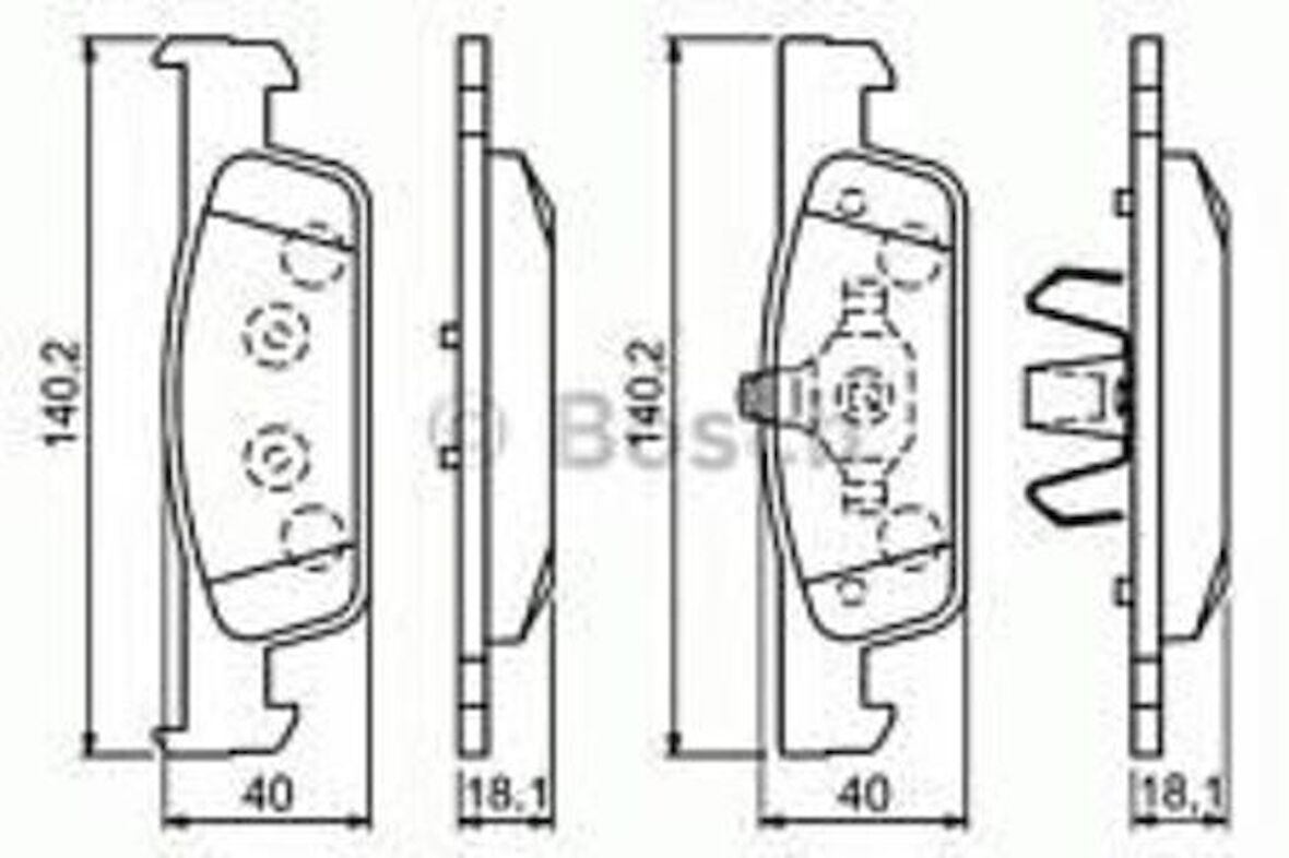 Bosch 0986494661 Ön Fren Balatası Takım Clio IV 12-Logan II 12-Sandero II 12-Symbol II 08-İnce Tip 986494661