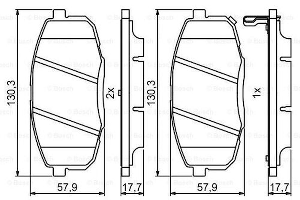 Bosch 0986494995 Disk Balata Ön 581011HA00