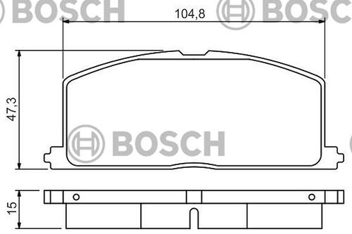 Bosch 0986495234 Balata Fren Ön-Corolla 88-95 AE92-E100 Karbüratörlü 449112170