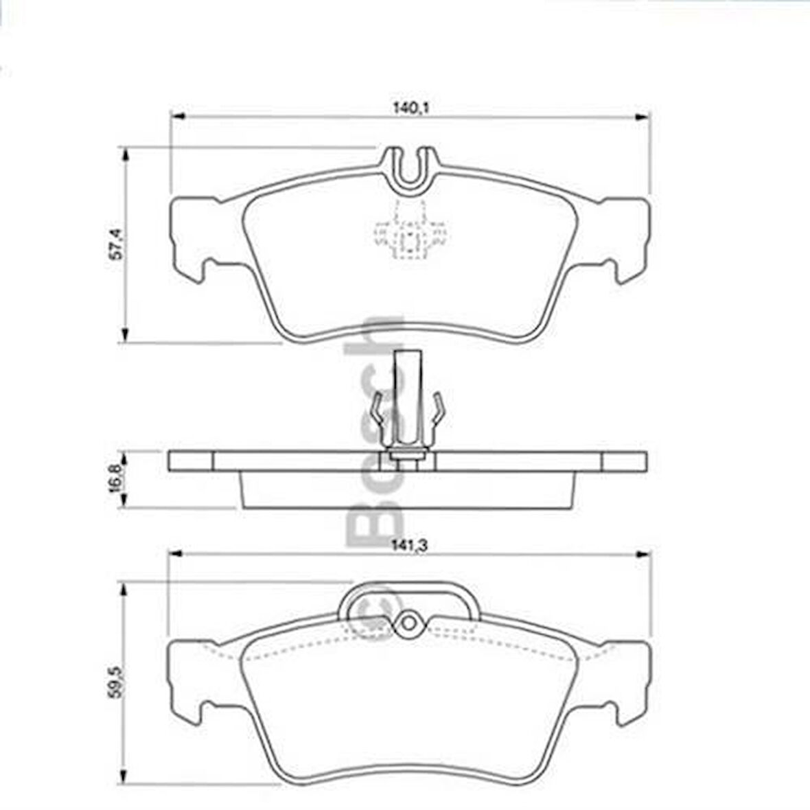 Bosch 0986495248 Fren Balatası Arka W203 04-07 S203 04-07 C209 06-09 A209 04-05 C219 04-10 C218 11-17 W211 03-07 44204420