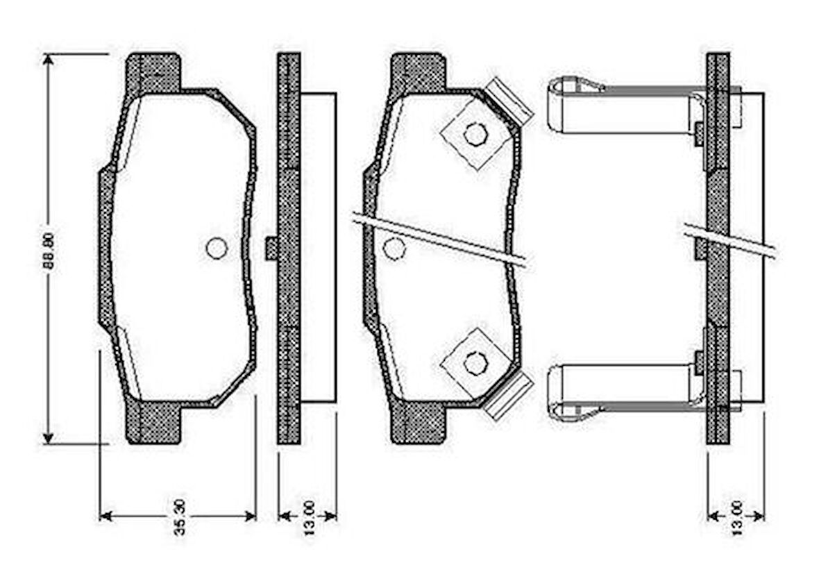 Bosch 0986495256 Arka Fren Balatası Disk İçin Honda Civic 1996-2000 Jazz City 2002-2010 Cr92-98 Integra 88-96 06022SP8000