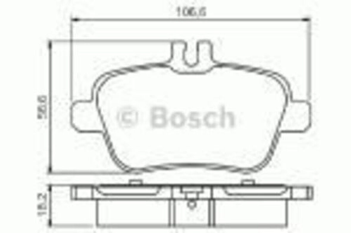 Bosch 0986495348 Fren Balatası Arka X156 13-W176 12-18 W246 11-18 C117 13-19 R172 11- 74209520