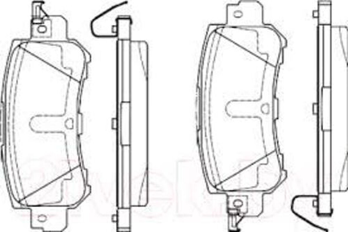 Bosch 0986495368 Disk Balata Arka WVA 25540-104.7 43.6 14.9mm K0Y12648Z