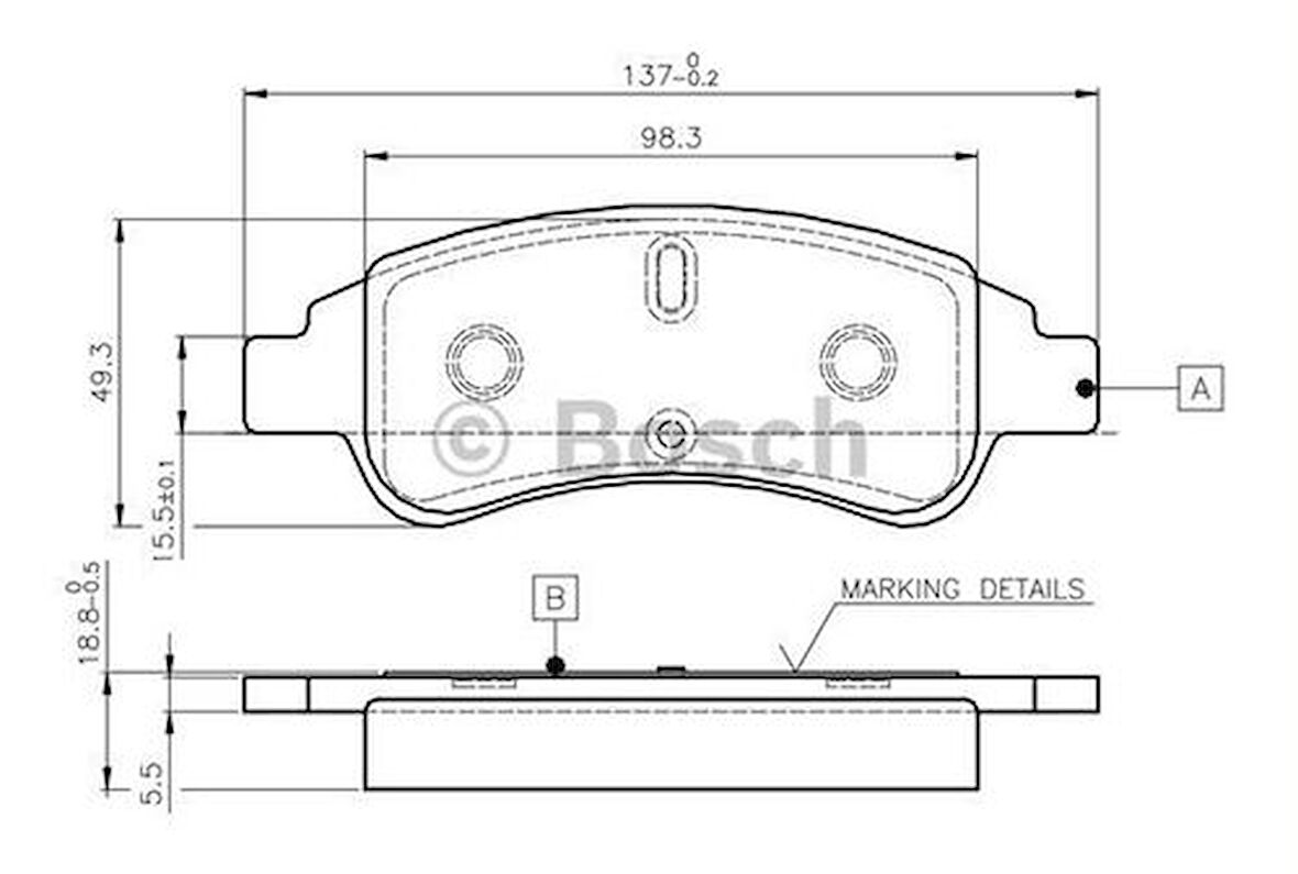 Bosch 0986TB2408 Fren Balatası Ön Citroen Berlingo-Partner-P1007-C2-C3-C4-Xsara-Picasso-207-P301-Celysee-208-2008-C4 2002- 4252.18
