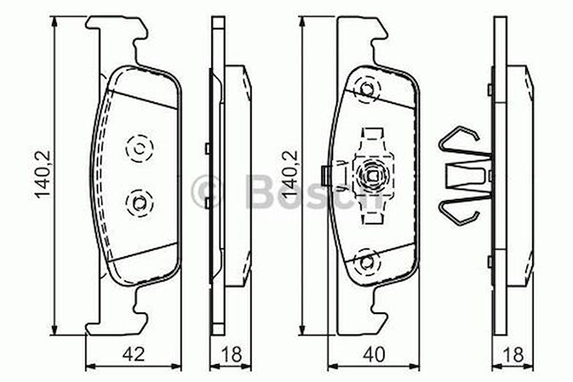 Bosch 0986TB3172 Fren Balatası Ön Clio IV Sandero II Symbol II 410602581R
