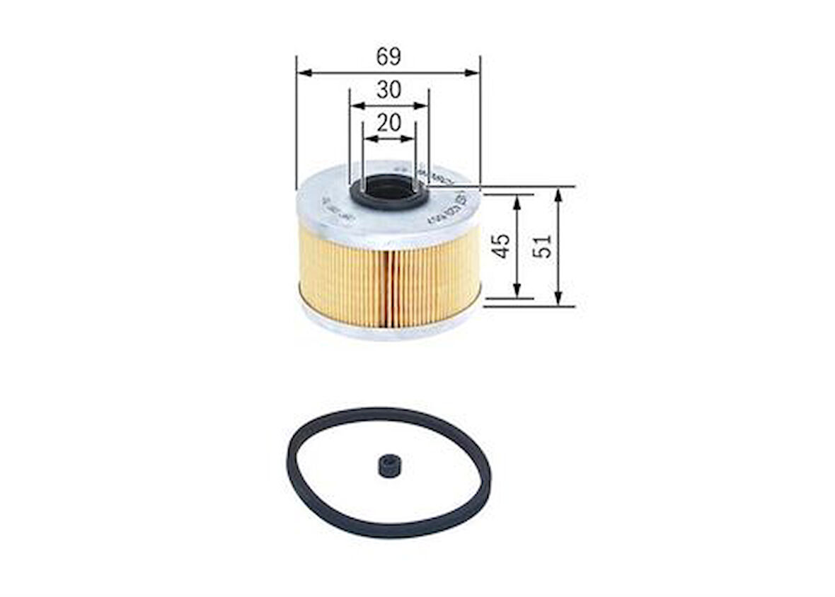 Bosch 1457429657 Mazot Filtresi Clio Kangoo Megane Laguna Scenic Trafic 1.9DCI 7701043620