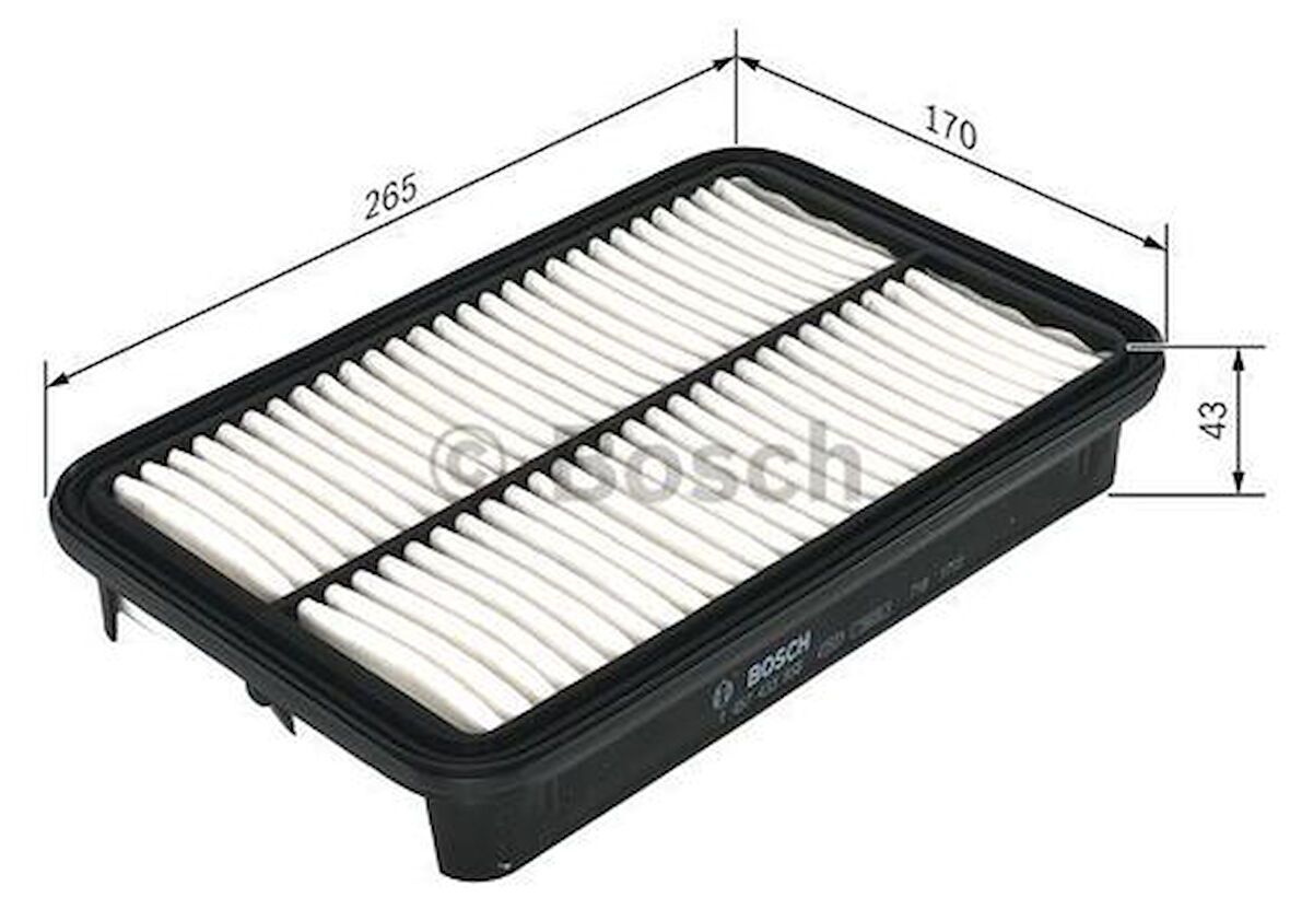 Bosch 1457433958 Hava Filtresi Corolla 1.6 AE101 91-95 1780115070