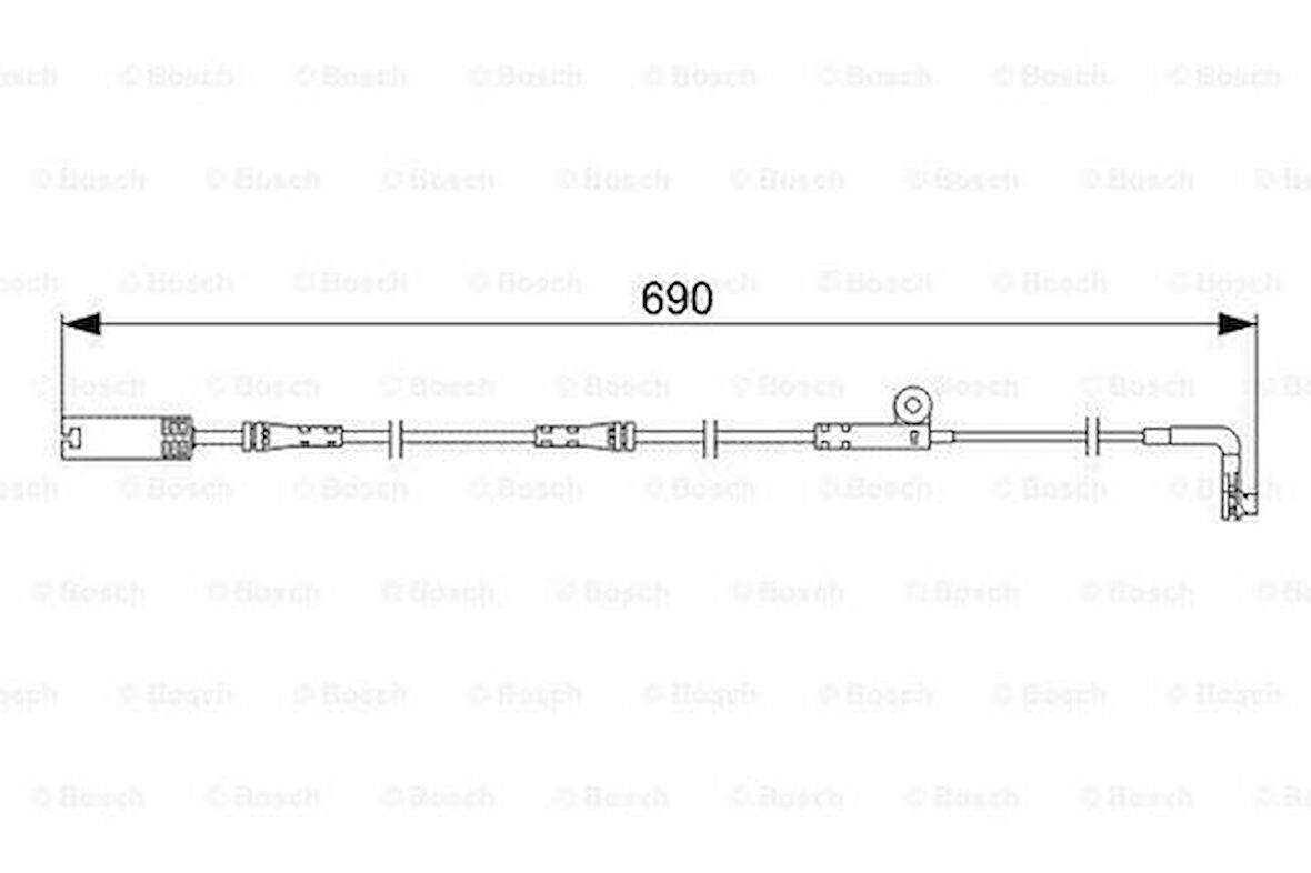 Bosch 1987473046 Disk Balata İkaz Kablosu 